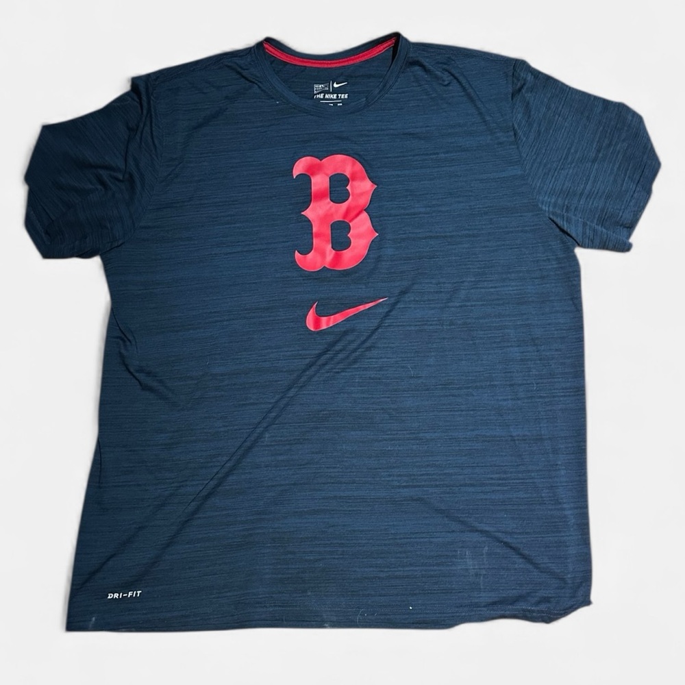 Nike Men's Navy Boston Red Sox Blue Dri-FIT Shirt XXL